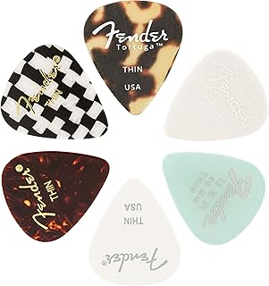 Fender Guitar Pick Medley - 6-Pack - Thin
