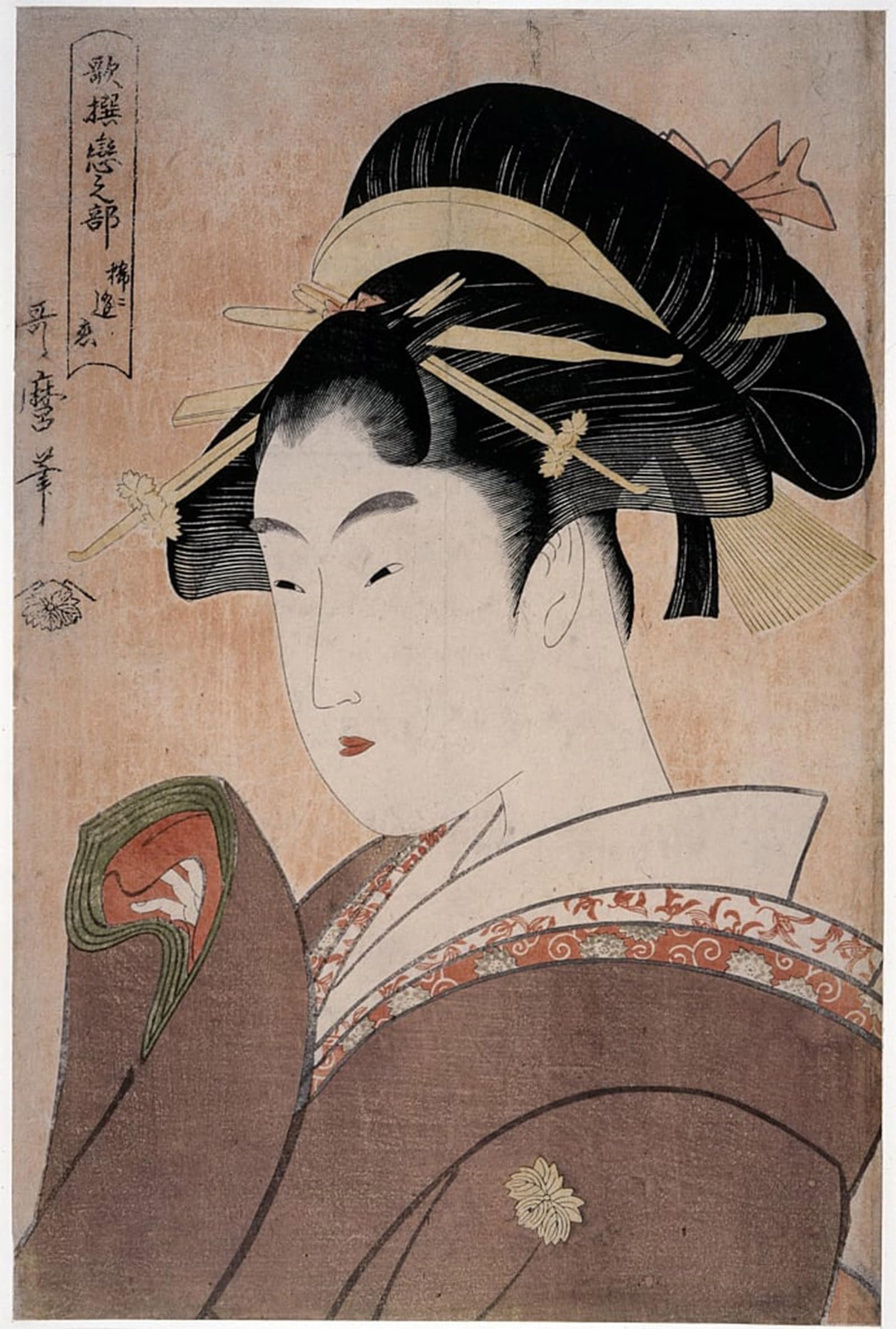 SERENDIPITP Retro Picture Poster Wall Art Pictures Painting Japanese Bush Warbler by Kitagawa Utamaro Wall Art Canvas Print for Wall Decor 60x90cm