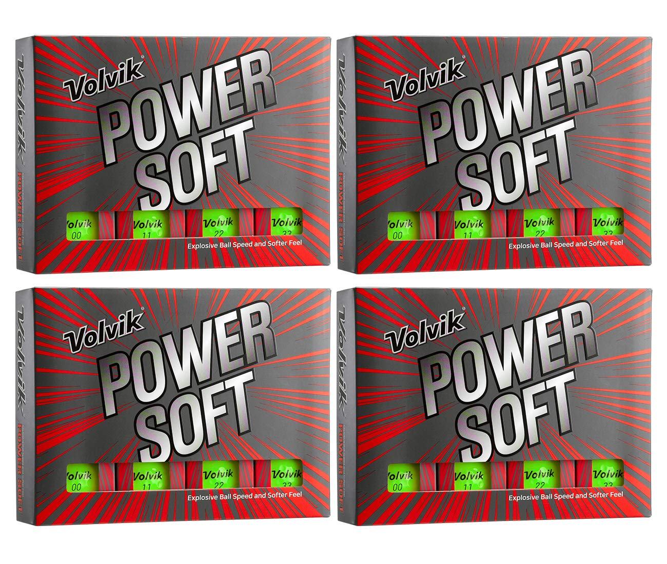 VolvikPower Soft Explosive Ball Speed Golf Balls 4 Dozen Bundle Gift Set