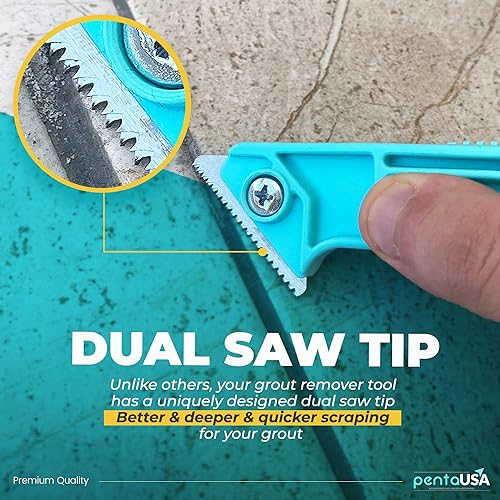 Miniatura 8 de PENTAUSA Tubo de reparación de lechada y sierra de extracción de lechada – 13.4 onzas repara, renueva, revive el kit de lechada premezcla y paquete