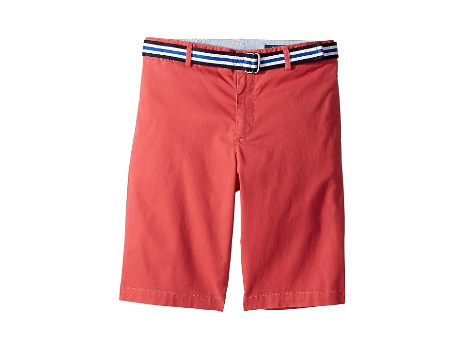 

Polo Ralph Lauren Kids Slim Fit Belted Stretch Shorts (Big Kids) (Nantucket Red) Boy's Shorts