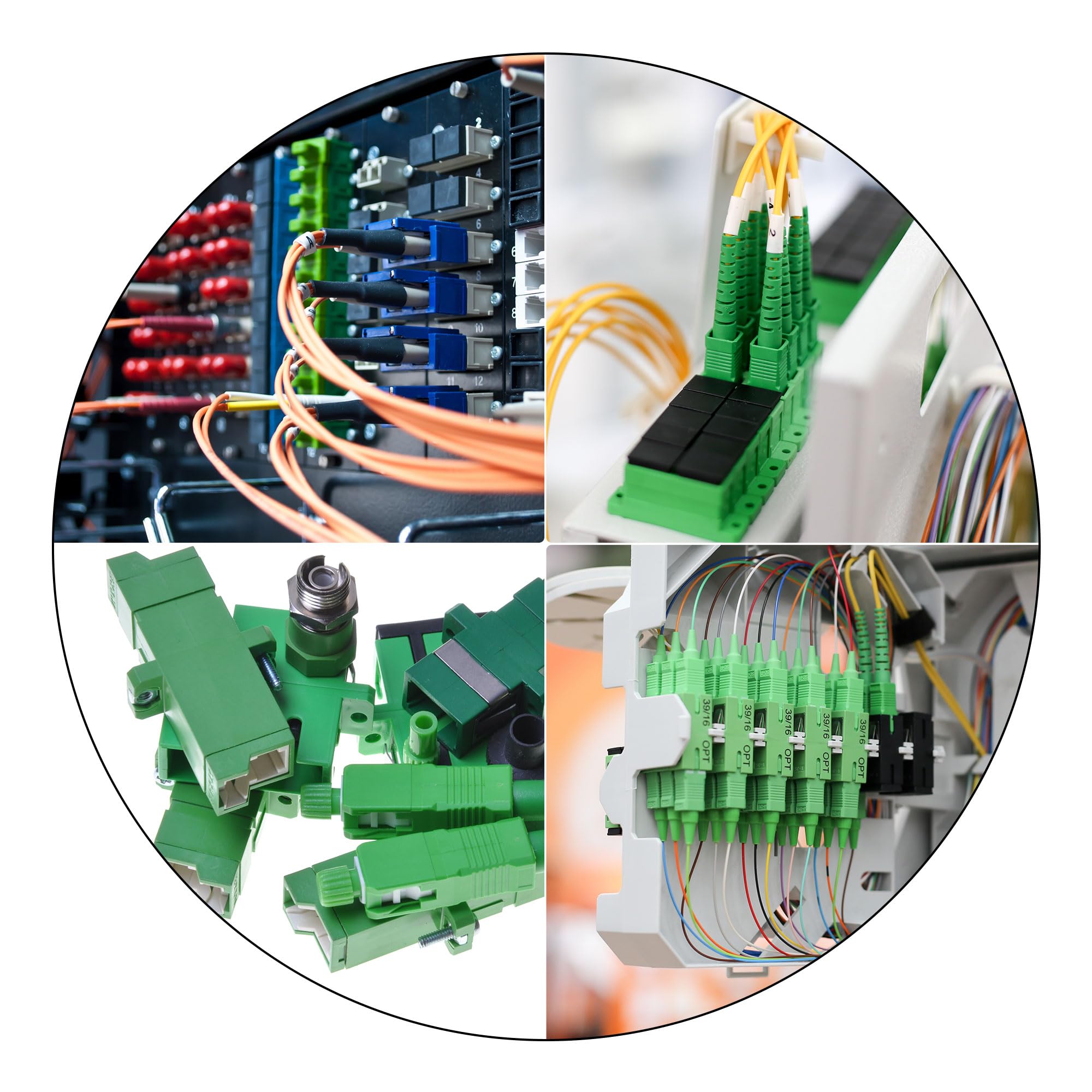 sourcing map SC Mécaniquement Variable Optique Atténuateur Mode Unique/Multimode 0-30dB Ajustable VOA Fibre Optique Atténuateur
