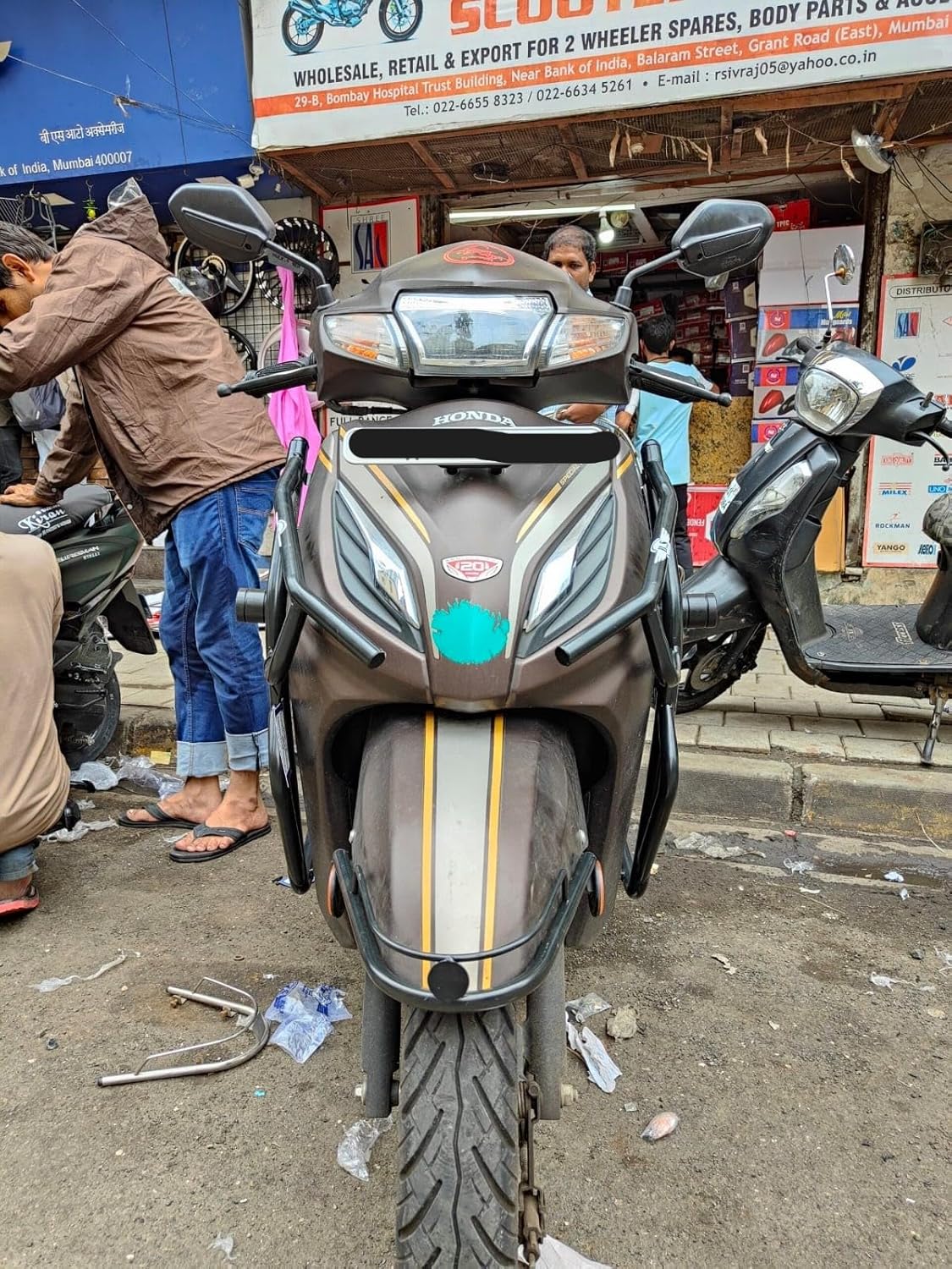 RATANA (S.P) AUTO ACCESSORIES (Activa 6G), FRONT AND REAR CRASH GUARD