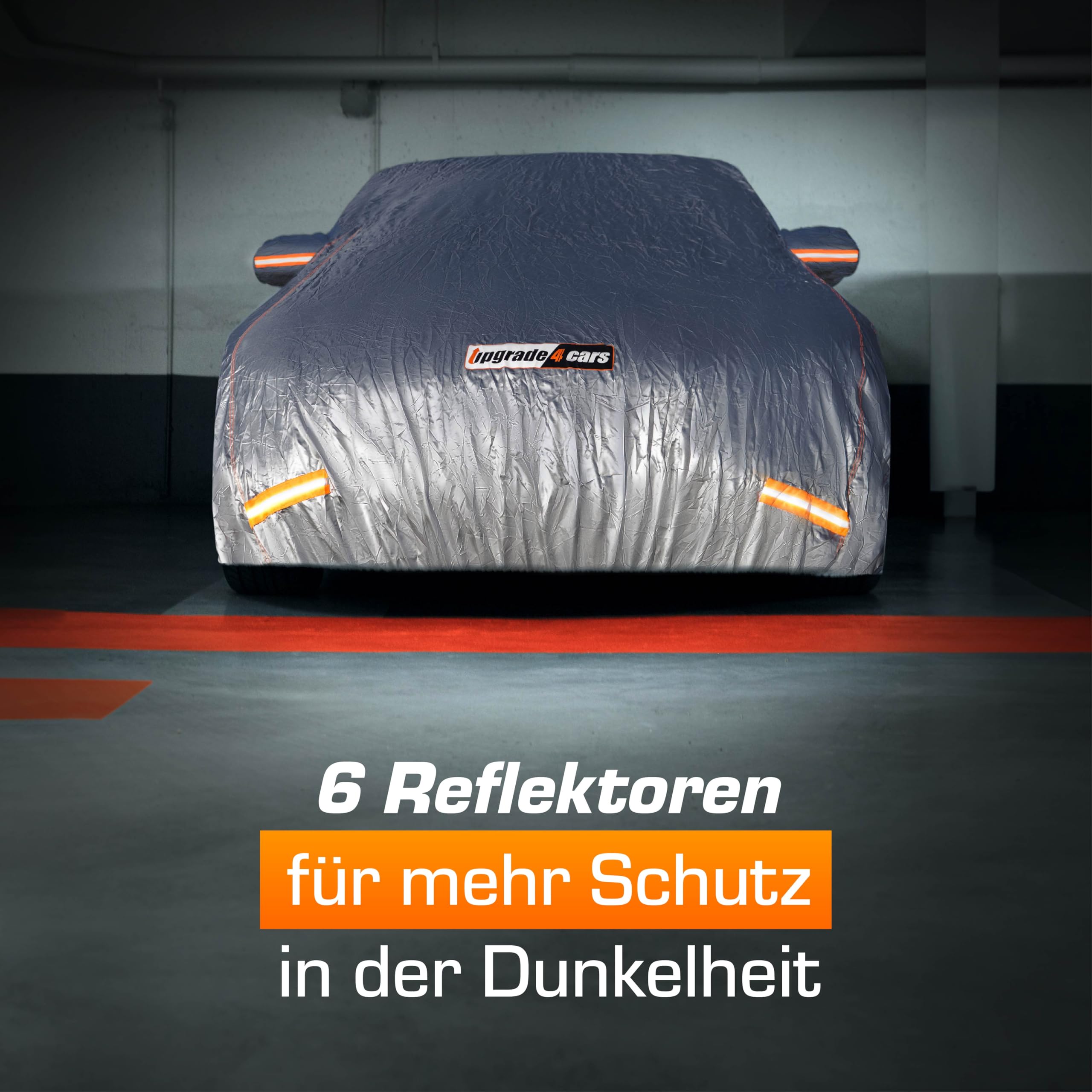 Upgrade4cars Autoabdeckung Outdoor Vollgarage | Auto Abdeckplane Komplett für alle Jahreszeiten | Autoplane Universal | Pkw Größe: XXL 571 * 203 * 120 cm