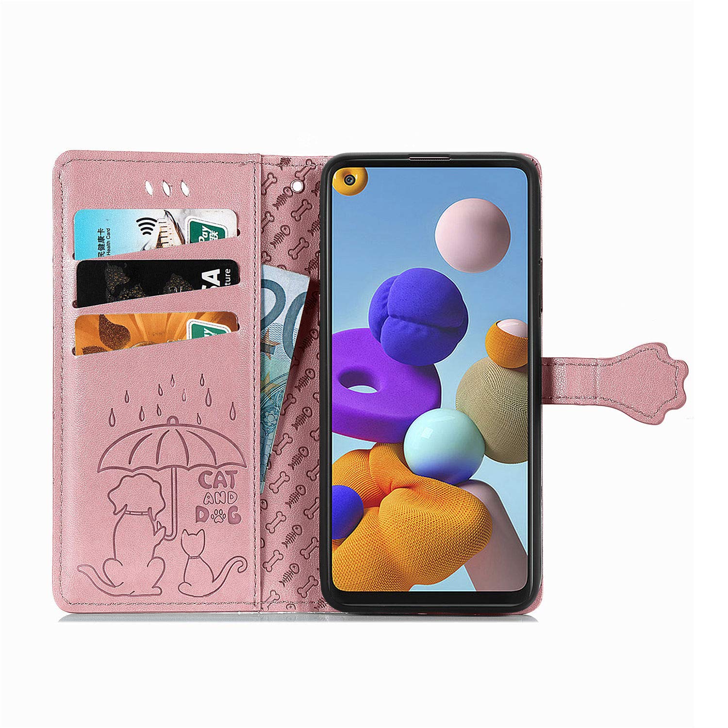 LEMAXELERS Flip Case Für IPhone 11 Pro – PU Leder Mit Schmetterling-Blumen-Muster, Integrierter Ständer & Magnetschutz