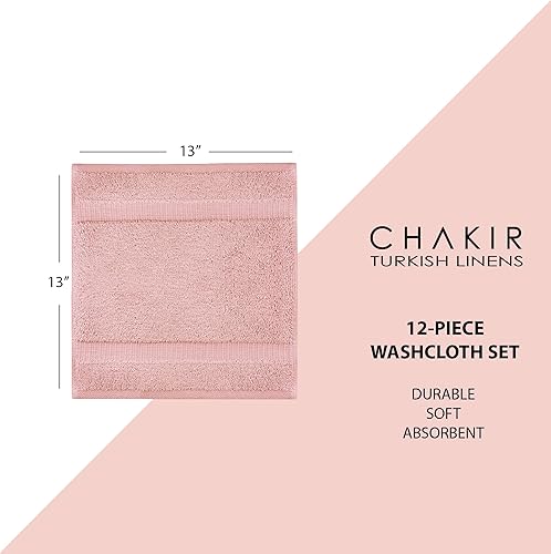 Vista 102 de Chakir Turkish Linens - Toallas de baño turcas de 100% algodón (35 x 70 pulgadas, toallas de baño grandes, color rosa)