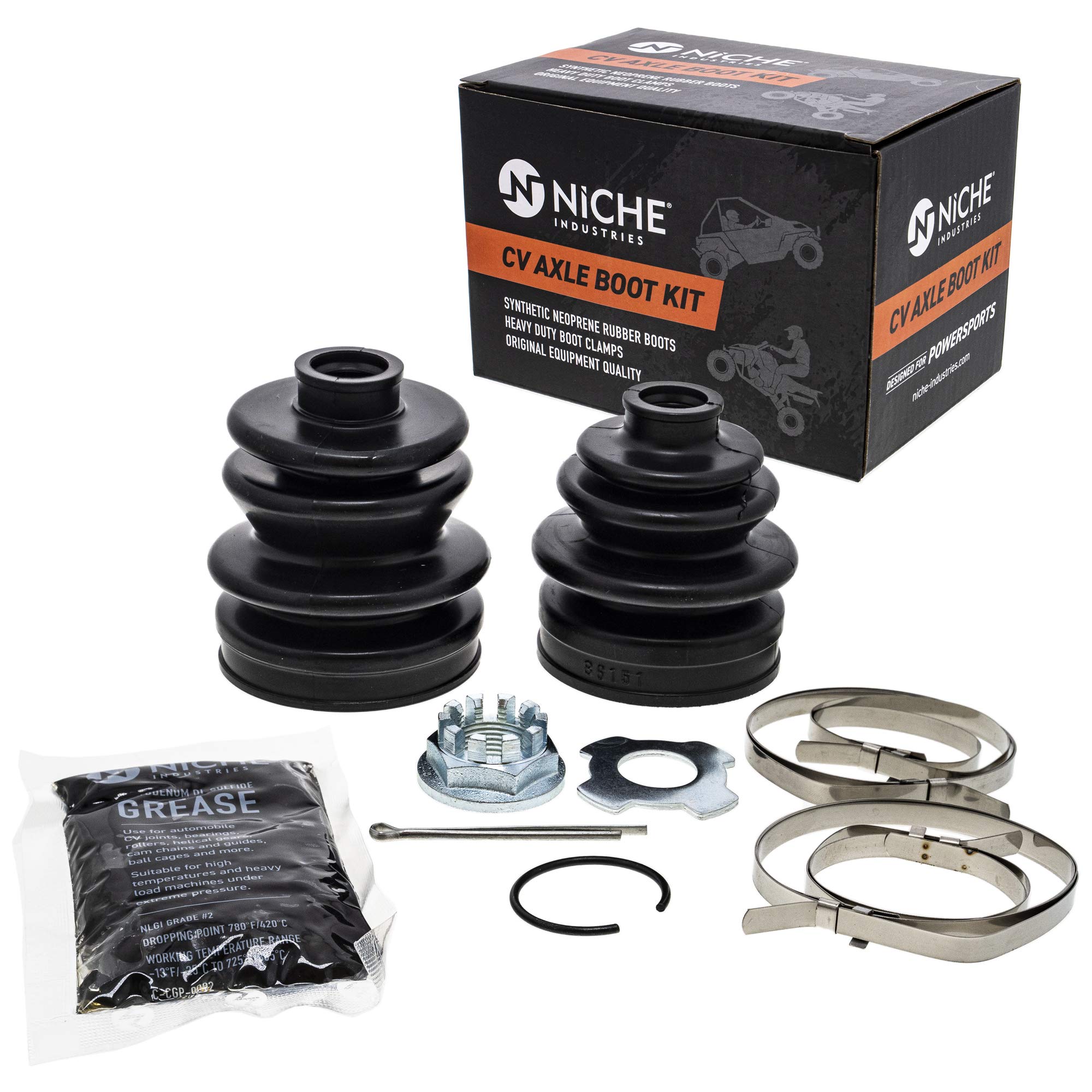 Amazon.com: NICHE Rear CV Axle Boot Kit For Suzuki King Quad 700