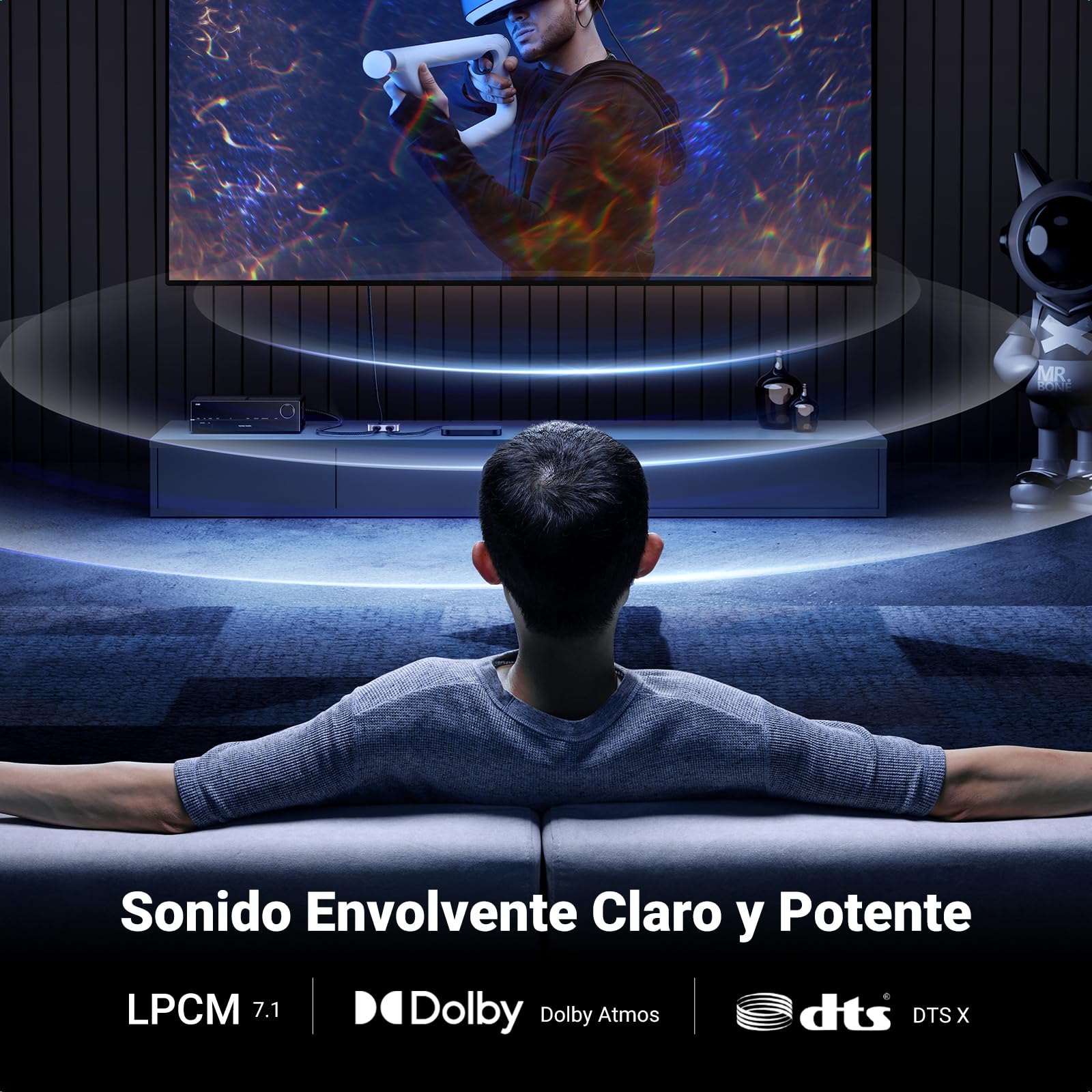 UGREEN Switch HDMI 2.1 8K@60Hz 2 Entradas a 1 Salida, Conmutador 4K@144Hz 2K@240Hz Compatible con Macbook Pro MacMini, BLU-Ray DVD, PS5 PS4, Xbox 360/One, Fire Stick, Chromecast, TV