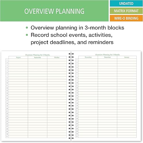 Miniatura 3 de Organizador de estudiantes sin fecha para escuela secundaria (SO-8) - KL-5KF3-CI7Y
