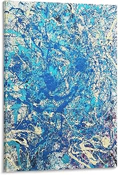Amazon.co.jp: ジャクソンポロックブルークラシックウォールアート