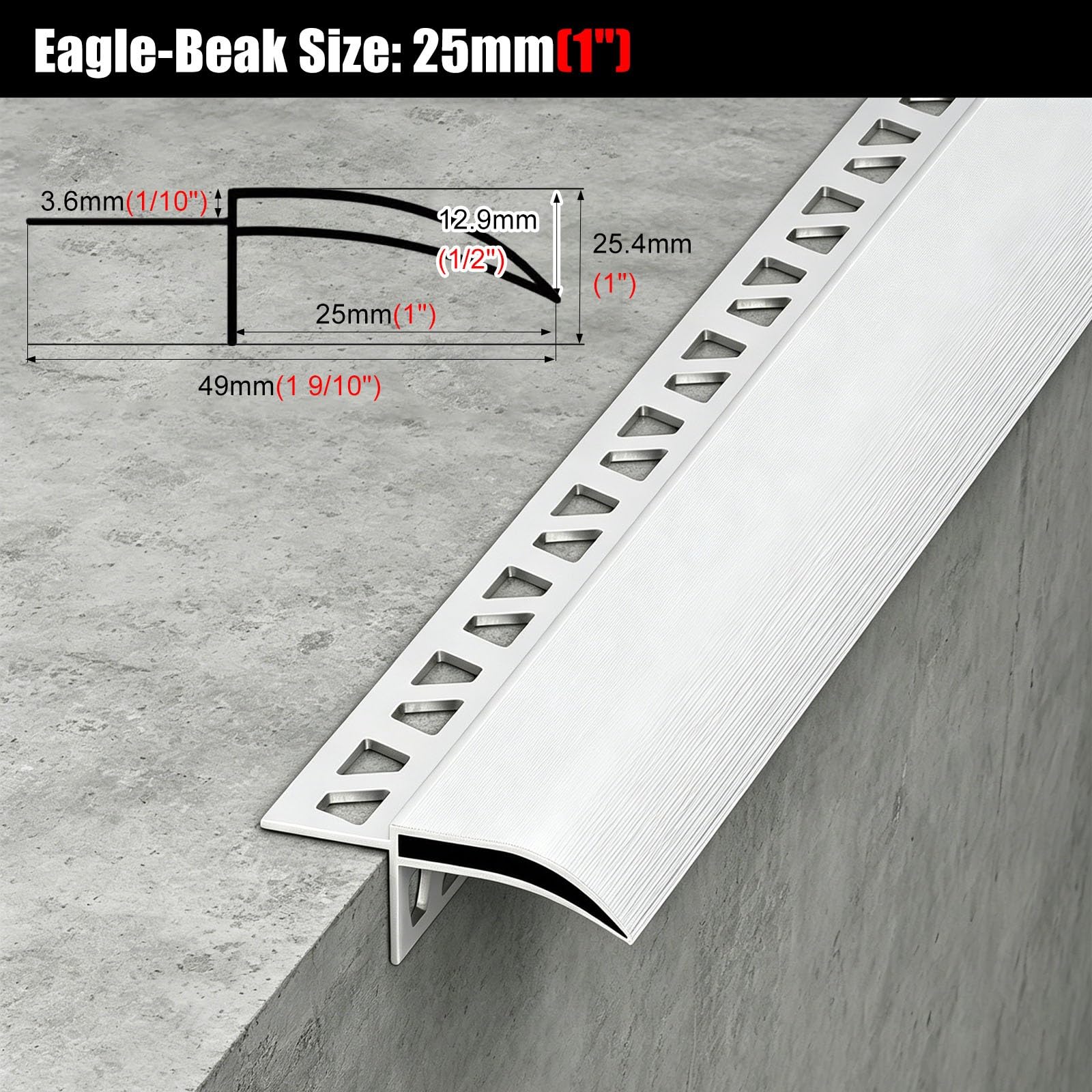Protector contra La Lluvia Extra Ancho, Alero Grueso para Ventanas, Protección Eficaz contra El Agua Y Deflector Decorativo para El Borde del(1pack-1.25m(4.1'),25mm(1"))