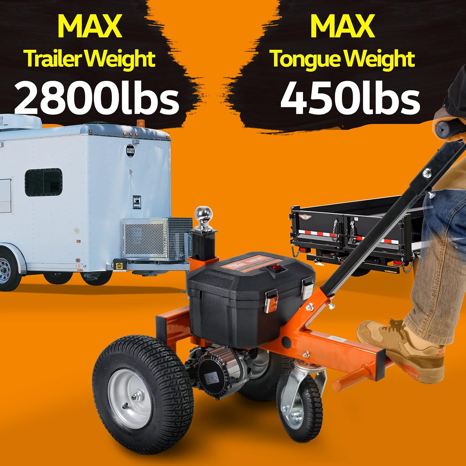 Buy SuperHandy Trailer Dolly Electric Power 2800LBS Max Trailer Weight