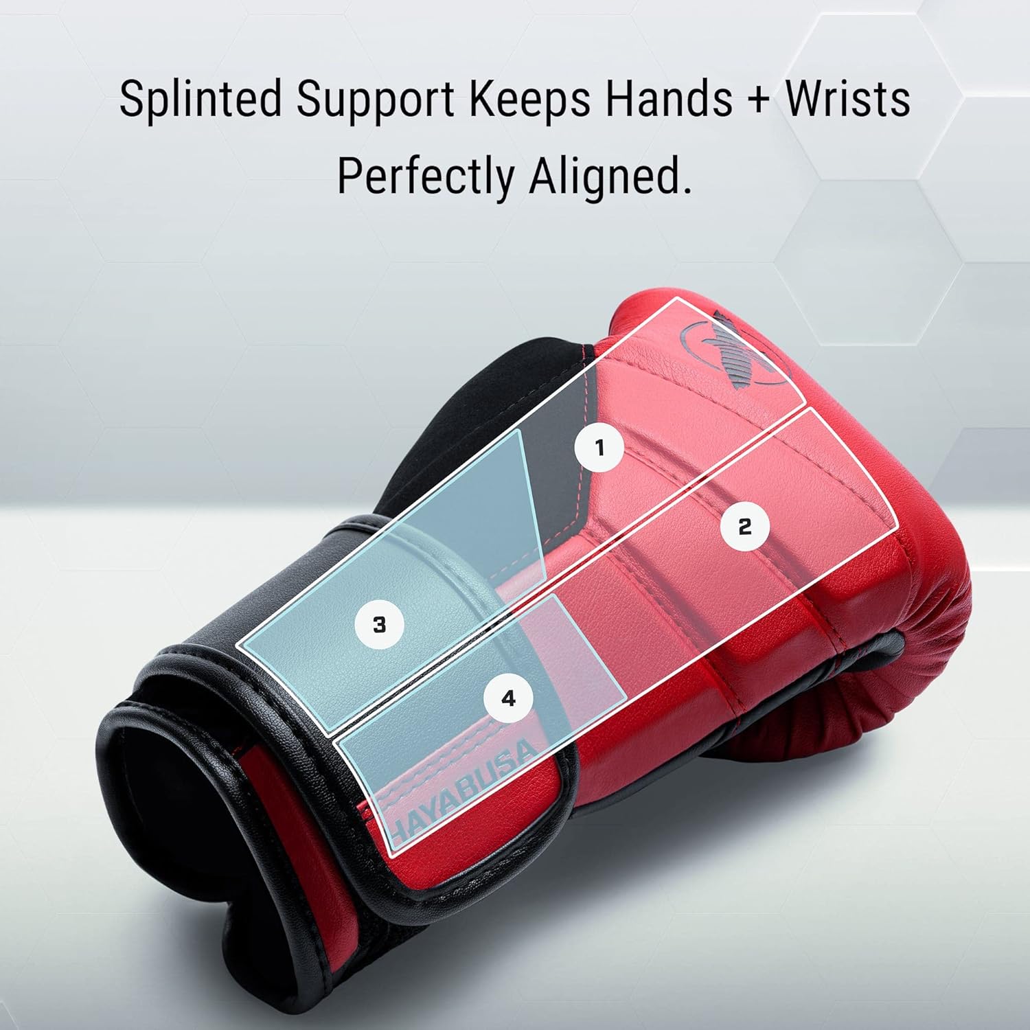 Hayabusa T3 Boxing Gloves for Kids and Teens Wrist and Knuckle Protection, Dual-X Hook and Loop Closure, Splinted Wrist Support, 5 Layer Foam Knuckle Padding