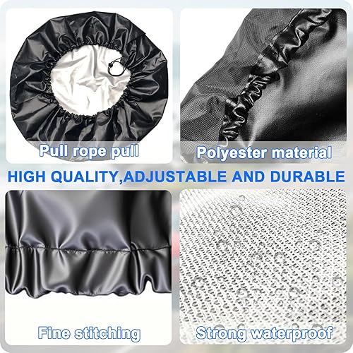 Miniatura 6 de Custom Spare Tire Cover Personalized Universal Wheel Cover Add Photo Text Logo Waterproof Tire Protector with Adjustable Buckle Strap for Trailer RV