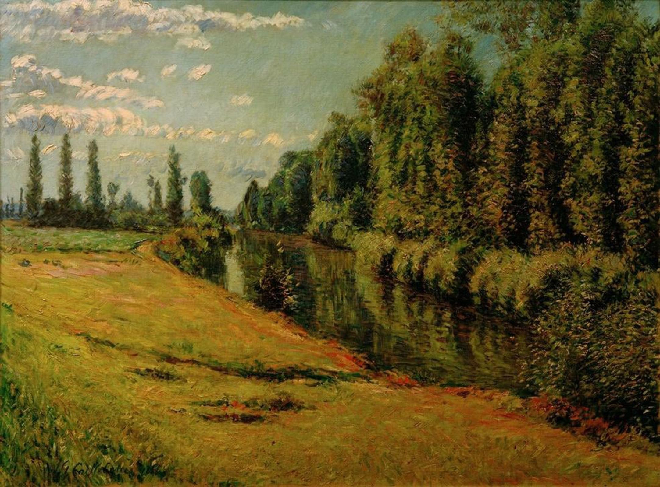 POSTERIIk Famous Print Pop Art Wall Art Graffiti The little arm of the Seine at Argenteuil by Gustave Caillebotte Art Prints for Home Decor 60x90cm