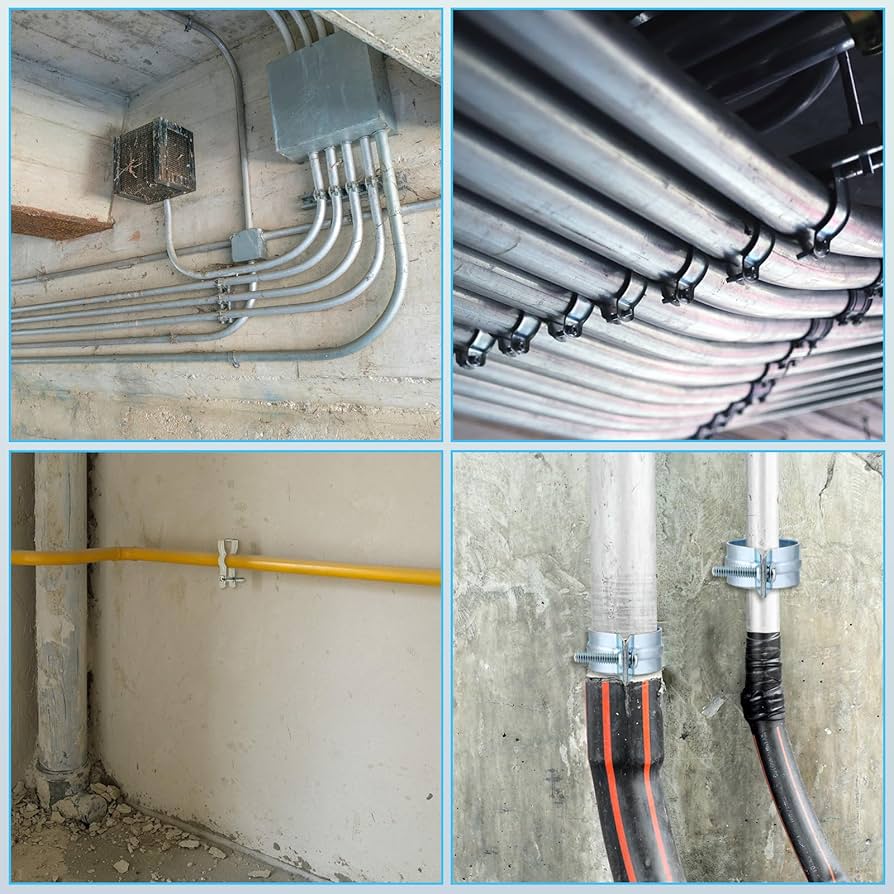 Yaocom 25 Pcs EMT Conduit Hanger with Bolt,Insulated