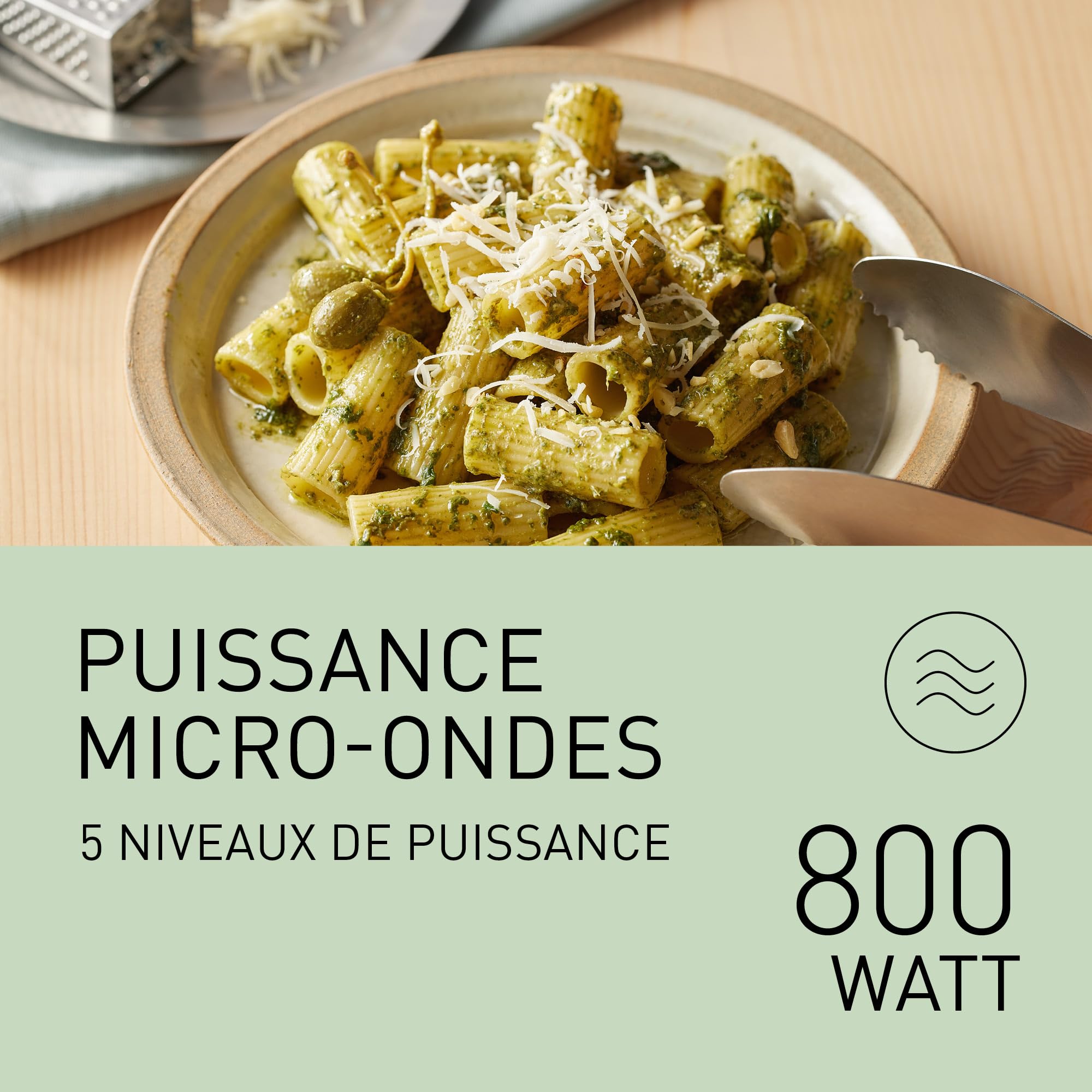 Panasonic NN-ST21QWEPG Four Micro-Ondes Solo 20L avec Plateau en Verre, 800W, Décongélation Automatique, 11 Programmes Automatiques, Affichage LED, 5 Niveaux de Puissance, Minuterie Numérique, Blanc