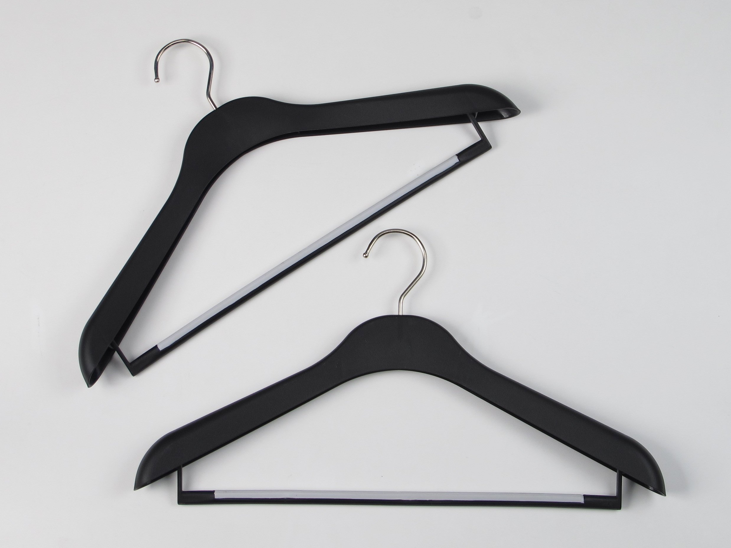 Sawafuji FCB-42-2P Clothes Hanger, Formal Capella B (with Non-Slip Bar), Set of 2, Black
