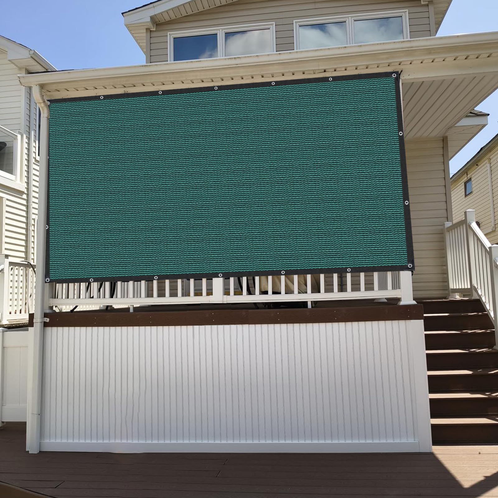 Schattierungsnetz-Schattennetz Mit ösen 80% UV Sonnensegel für Terrasse Pergola Balkon Garten Pflanze Gewächshaus Auto Hühnerstall Outdoor Scheunen und Hundehütten
