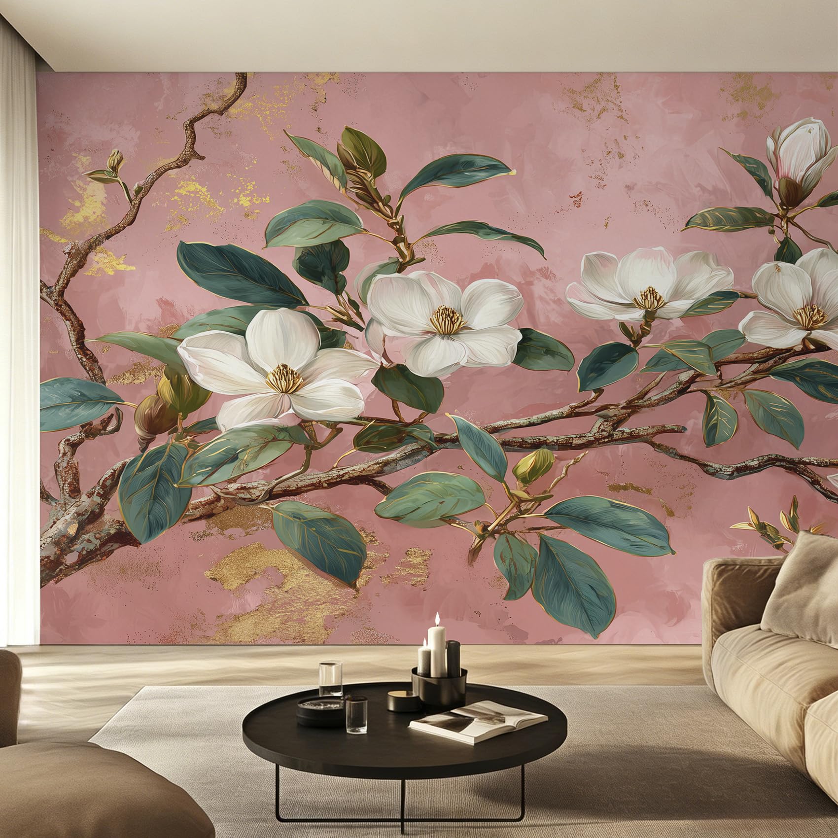 Fresque Murale Intissé Salon : une esthétique orientale apaisante