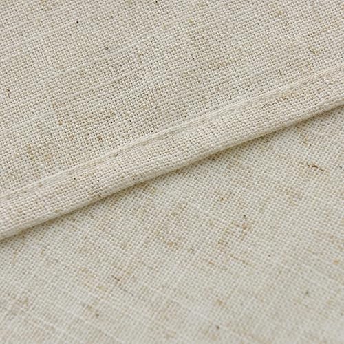 Miniatura 5 de Cortinas de cocina de lino Valea Home de 45 pulgadas de largo, cortinas rústicas de estilo granja, cortinas cortas crudas de cafetería, bolsillo