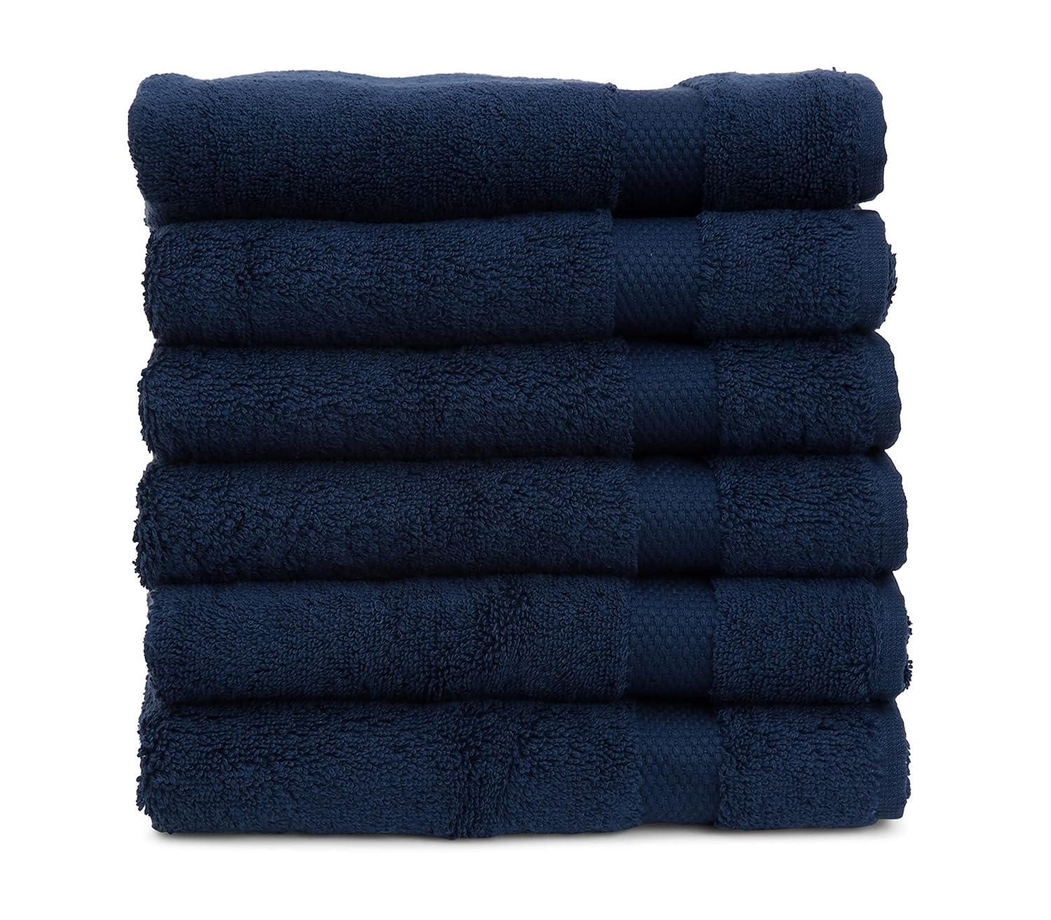 6 x Hand Towels, Navy TowelSelections Pearl Collection Luxury Soft