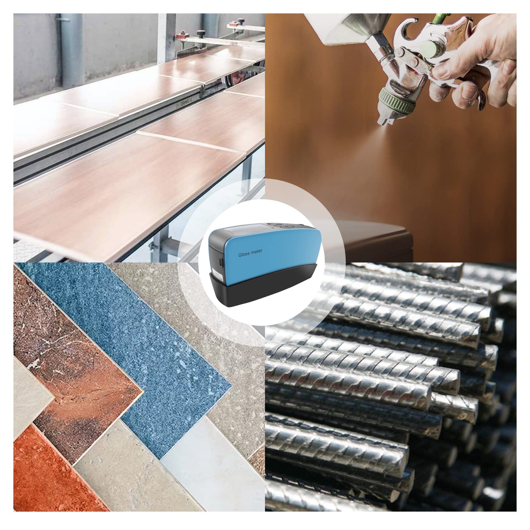 YG60S Medidor de Brillo EconóMico de 60 Grados BrillóMetro 0 una 200GU con CalibracióN AutomáTica para Pinturas Tinta CeráMica MáRmol
