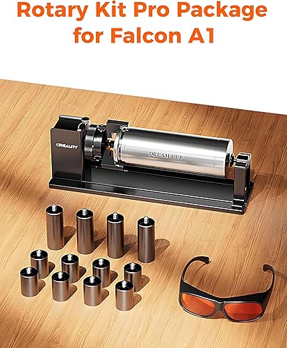 Miniatura 9 de Rodillo giratorio láser, Creality 360 grabador láser de eje Y módulo giratorio para grabar objetos de superficie curva, diámetro de 0.197 in a 4.724