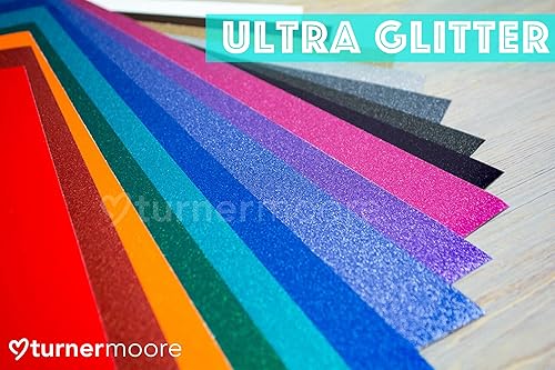 Miniatura 3 de Turner Moore Edition - Adhesivo de vinilo con purpurina magenta, 12 x 12 pulgadas, vinilo permanente ultra brillante para Cricut Joy Maker Explore,