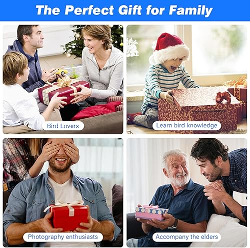 Miniatura 7 de Comedero para pájaros con cámara inalámbrica para exteriores, alimentador inteligente para pájaros alimentado por energía solar, cámara de