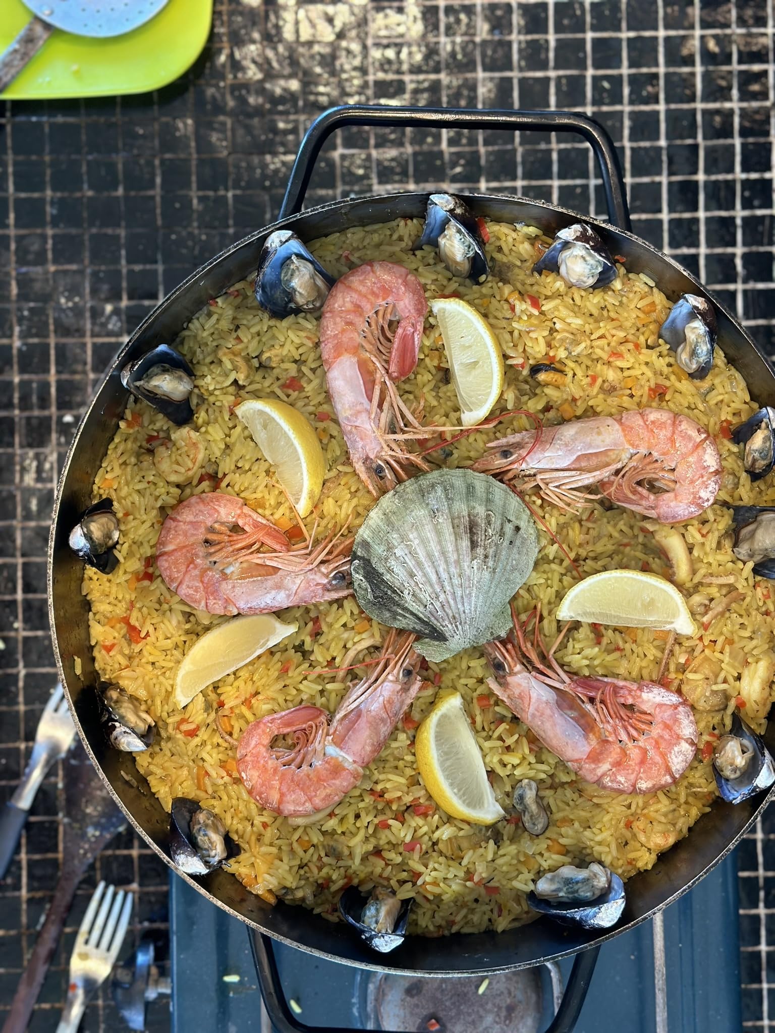 Genérico Disco de Arado Paellera Argentina de acero al carbono para cocinar Plano Varios tamaños con Patas desmontables Nic Store BBQ (60cm)