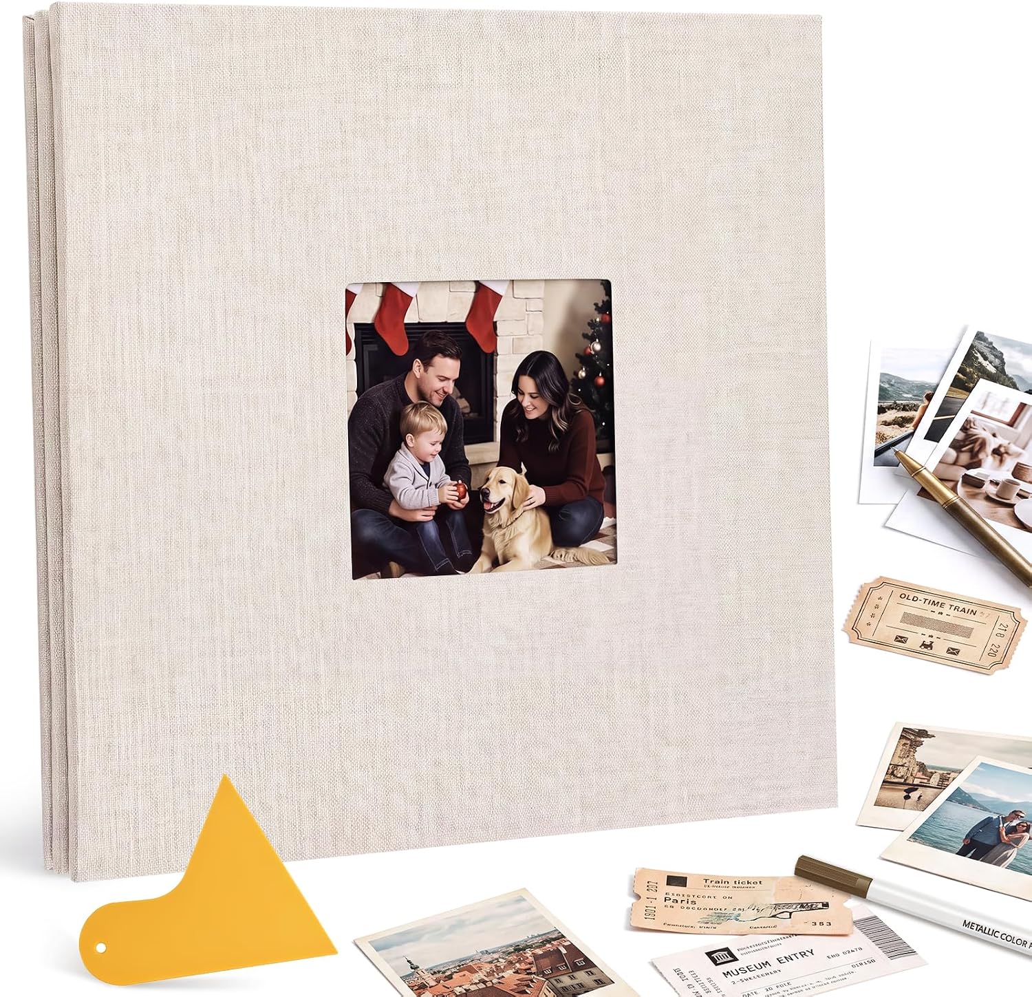 Photo Album Self Adhesive Scrapbook Album, for 4x6, 5x7 & 8x10 Photos