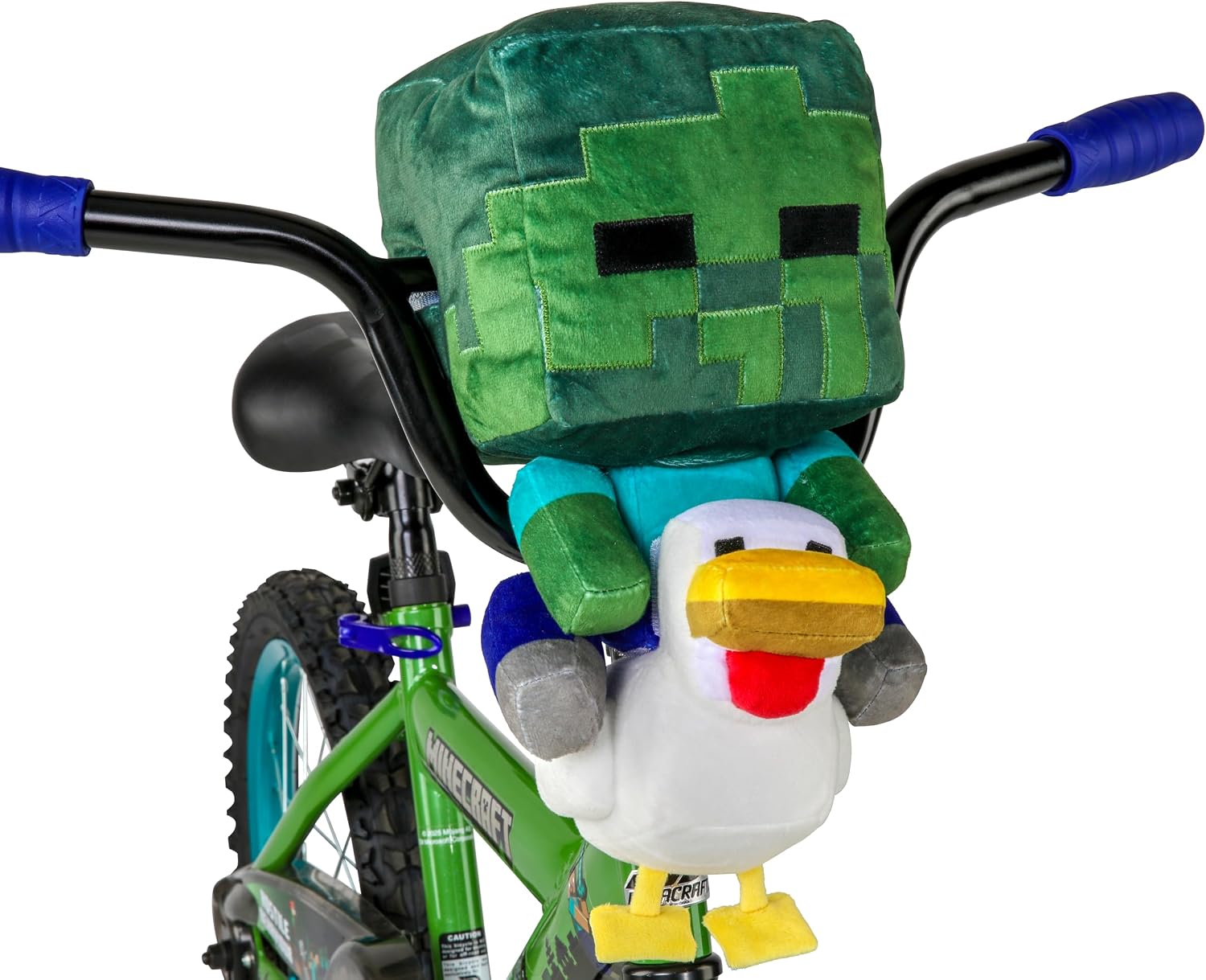 Minecraft 18-Inch Kids Bike - Unisex Bike with Creeper Graphics, Coaster Brake, Adjustable Seat, Removable Training Wheels, Ages 6-9, 42”-53” Tall