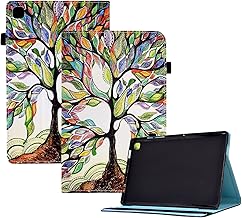 CXTCASE Hülle für Samsung Galaxy Tab A 10.1 2019(SM-T510/T515), Schutzhülle Cover Case mit Standfunktion für Samsung Galaxy Tab A 10.1 2019 SM-T510/T515, Lebensbaum