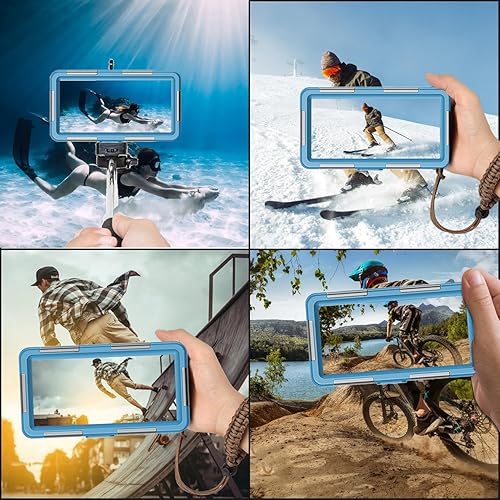 Miniatura 4 de ShellBox Case Funda de buceo de 2 generación para teléfonoserie Samsung Galaxy, teléfonos universales 4.9-6.9 pulgadas, snorkel 15m50ft protector de