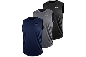 Men's Comfort Fit Workout Running Moisture Wicking Quick Dry Breathable Muscle Tank Top