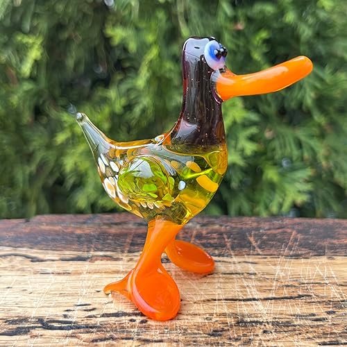 Miniatura 9 de Glass Duck Figurine  Hand-Blown Murano-Style Miniature  Collectible Duck Ornament for Shelf or Desk  Gift for Animal Lovers & Home Décor