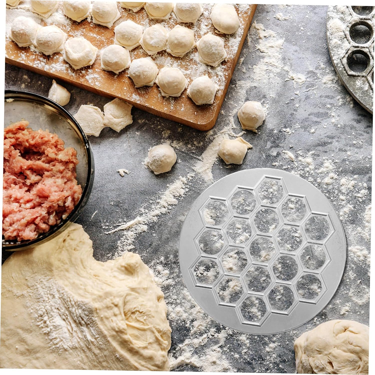 Russian Ravioli Maker Cavity Dumpling Mold Restaurant-quality Food Making Gadget for Effortless Dumpling Creation Lightweight Easy to Space-saving Kitchen Tool