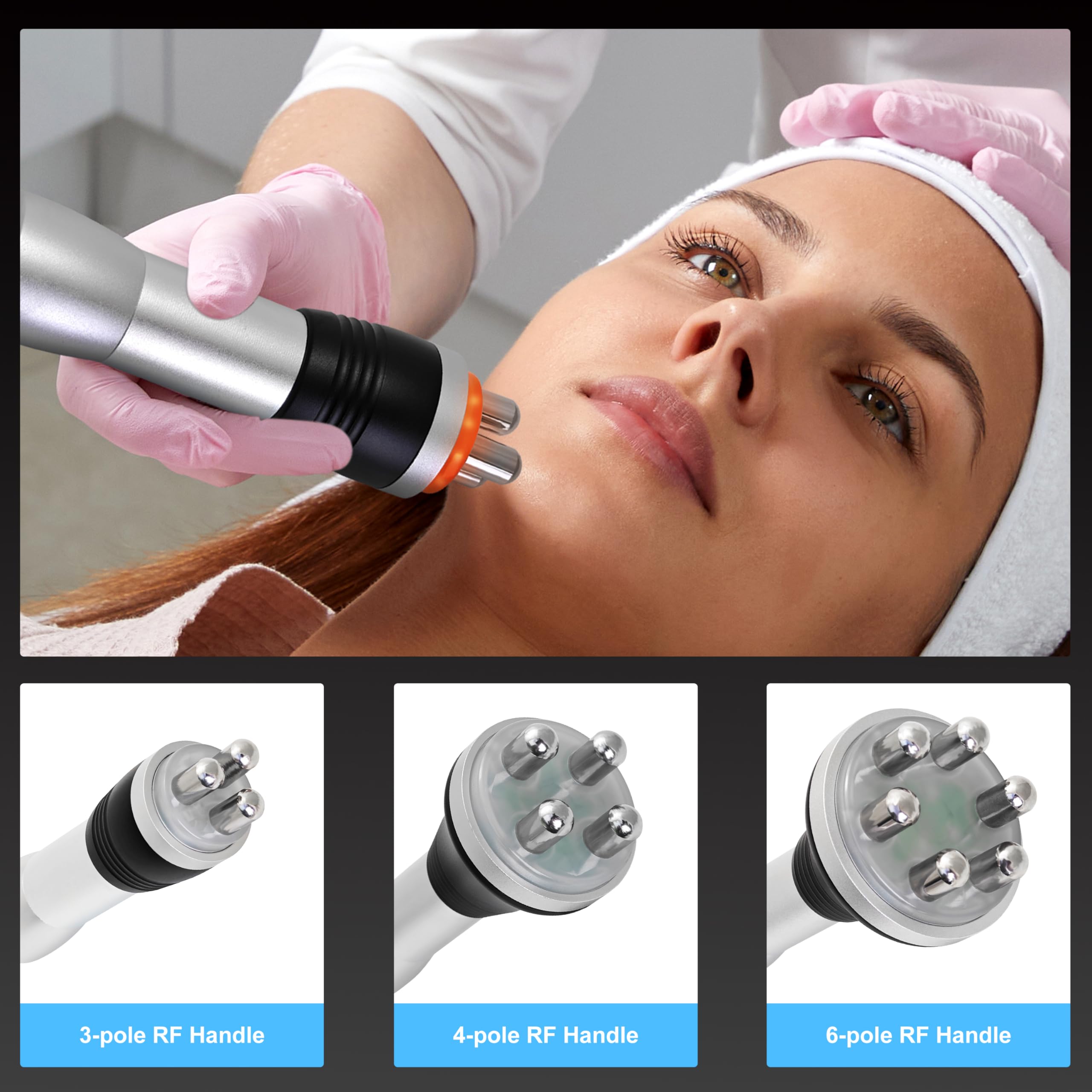Elitzia ETDSD126 Gesichtskörper-Maschine, 80 K, Kavitation, Fettverbrennung, Ultraschall, Radiofrequenz, Vakuum, LED, Lipo Laser & EMS Kavitation Gerät, Gesichtslifting, Body Shaper, Sculpting