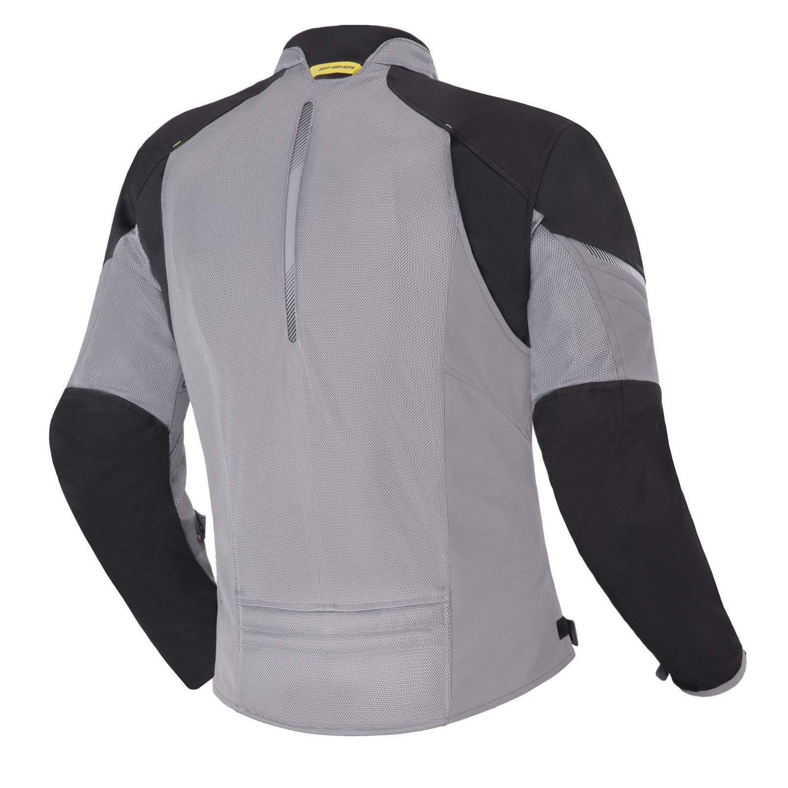 SHIMA JET - Atmungsaktive MESH-Paneele, Wasserdichte, Herausnehmbare Membrane, Level 2 Rückenprotektor inklusive, Erweiterte Einstellmöglichkeiten (Jacke Herren, Grau, XXL)