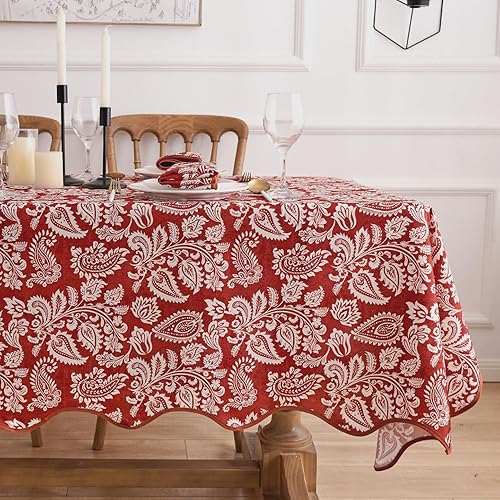 Vista 31 de EHouseHome - Mantel para interior y exterior, resistente al agua, tela de poliéster Babala