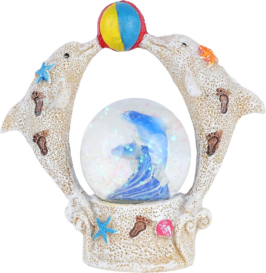 Amazon.co.jp: 海がテーマのスノードーム (ダブルイルカ) : おもちゃ
