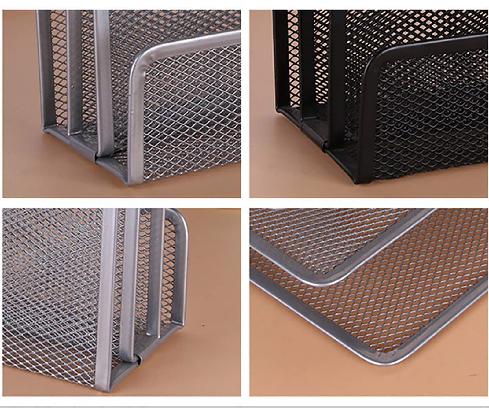 Vanra Small Letter Sorter desktop file Holder organizer in rete metallica con 3 scomparti verticale Verticale Silver