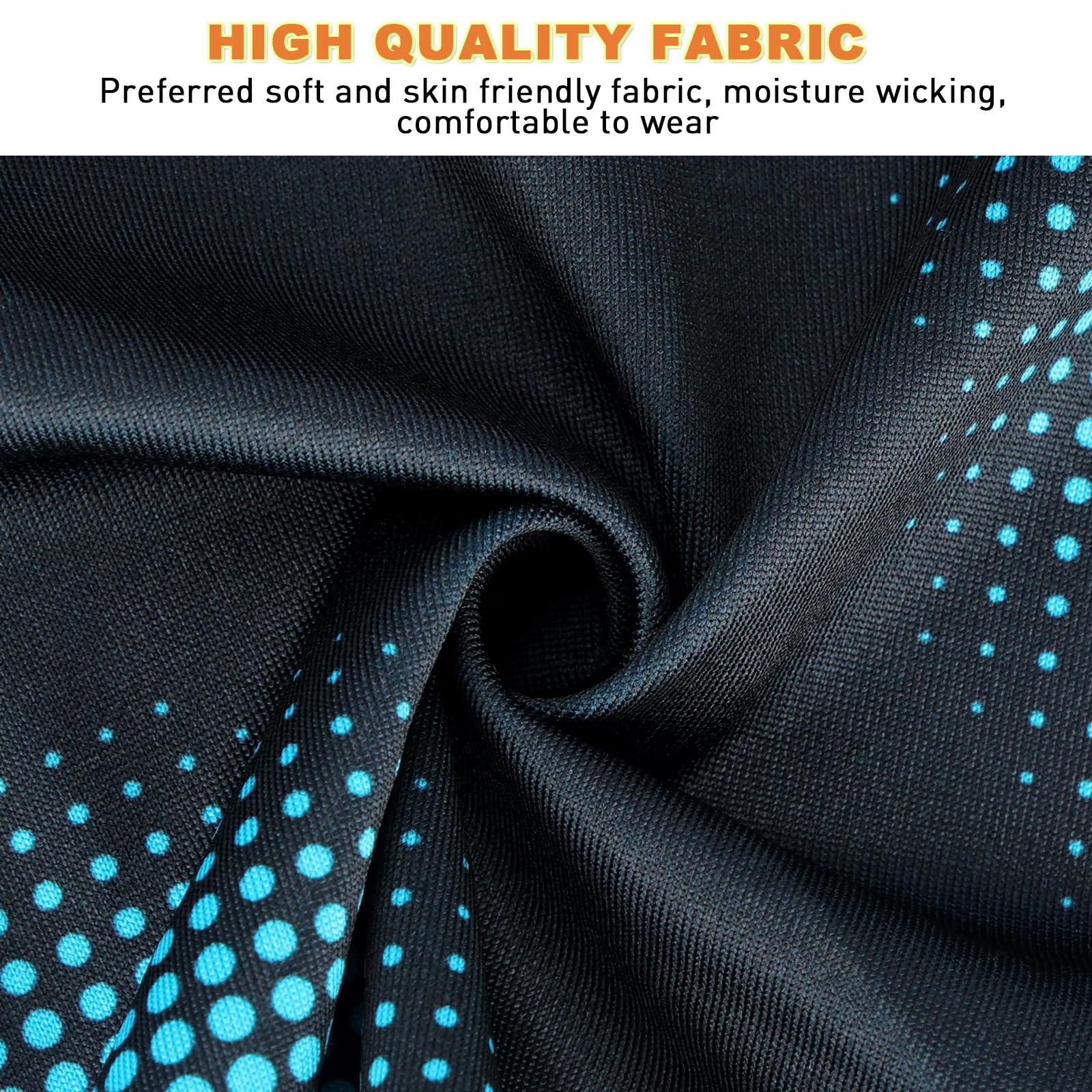 YANIKY Bandanas Skull Caps for Men, Women Skull Cap Helmet Liner, Summer Cycling Hat, Durags for Men, Motorcycle Bandana Sweat Wicking Dew Rags for Sport Travel Running Fitness (Blue+Bluegreen)