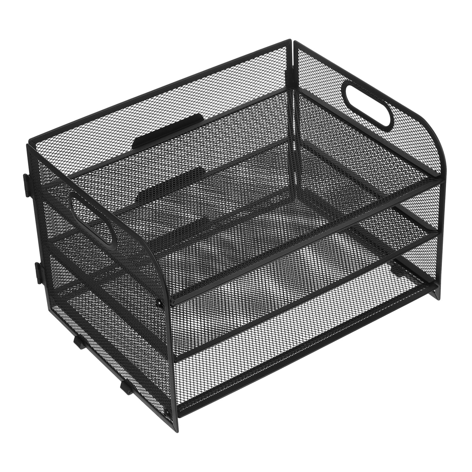 SECFOU Organizador De Escritorio De Malla Archivador De Documentos Soporte Para Archivos y Suministros De Oficina Accesorio De Almacenamiento Para Mesa De Trabajo