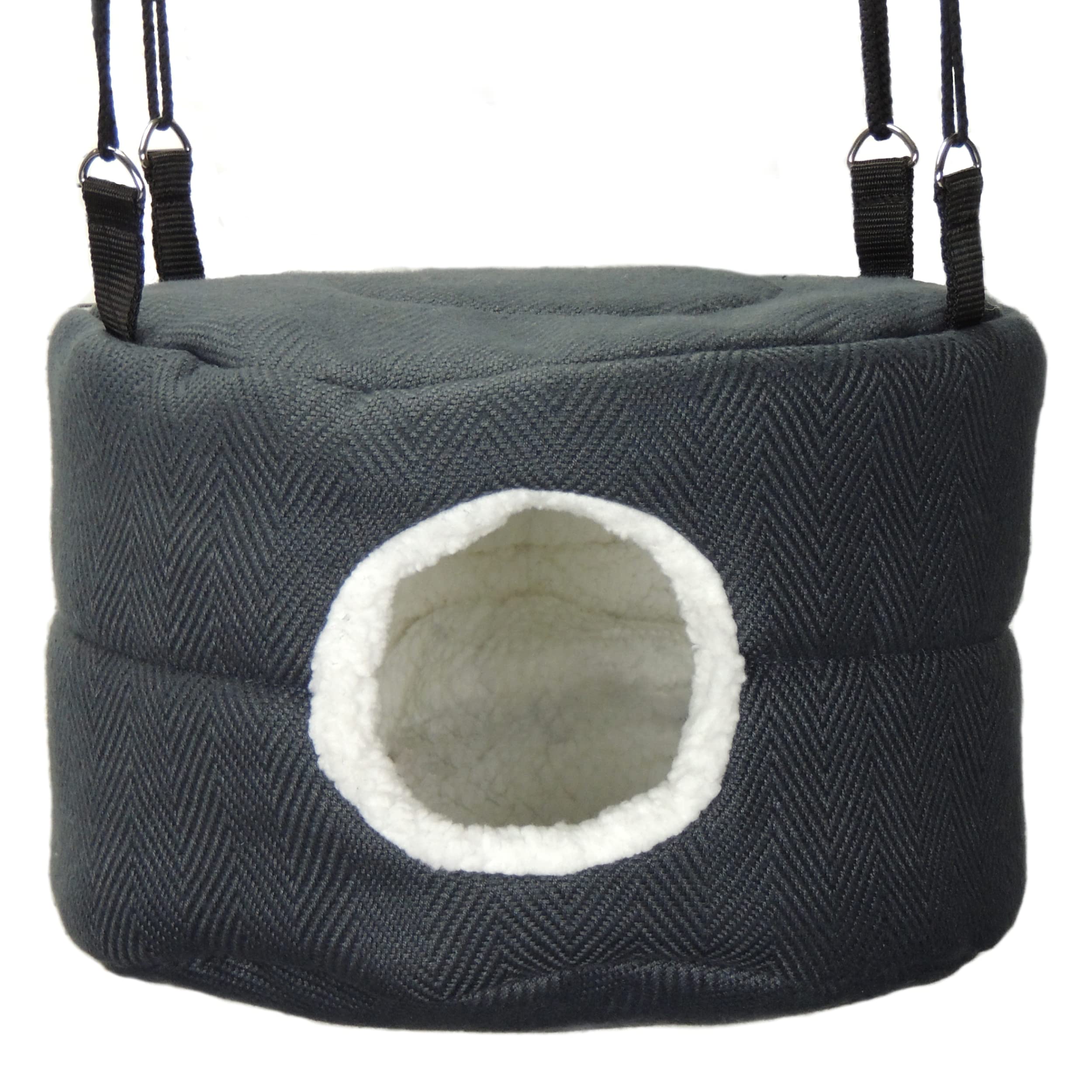 Little Friends HUGE Recycled Eco Rodent-Hive Rat Ferret Toy, Grey Weave