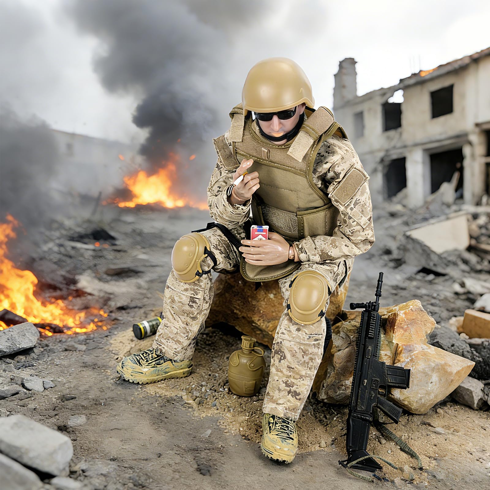 Amazon.com: Scakbyer 12 Inch Action Figures Military Set, 1/6
