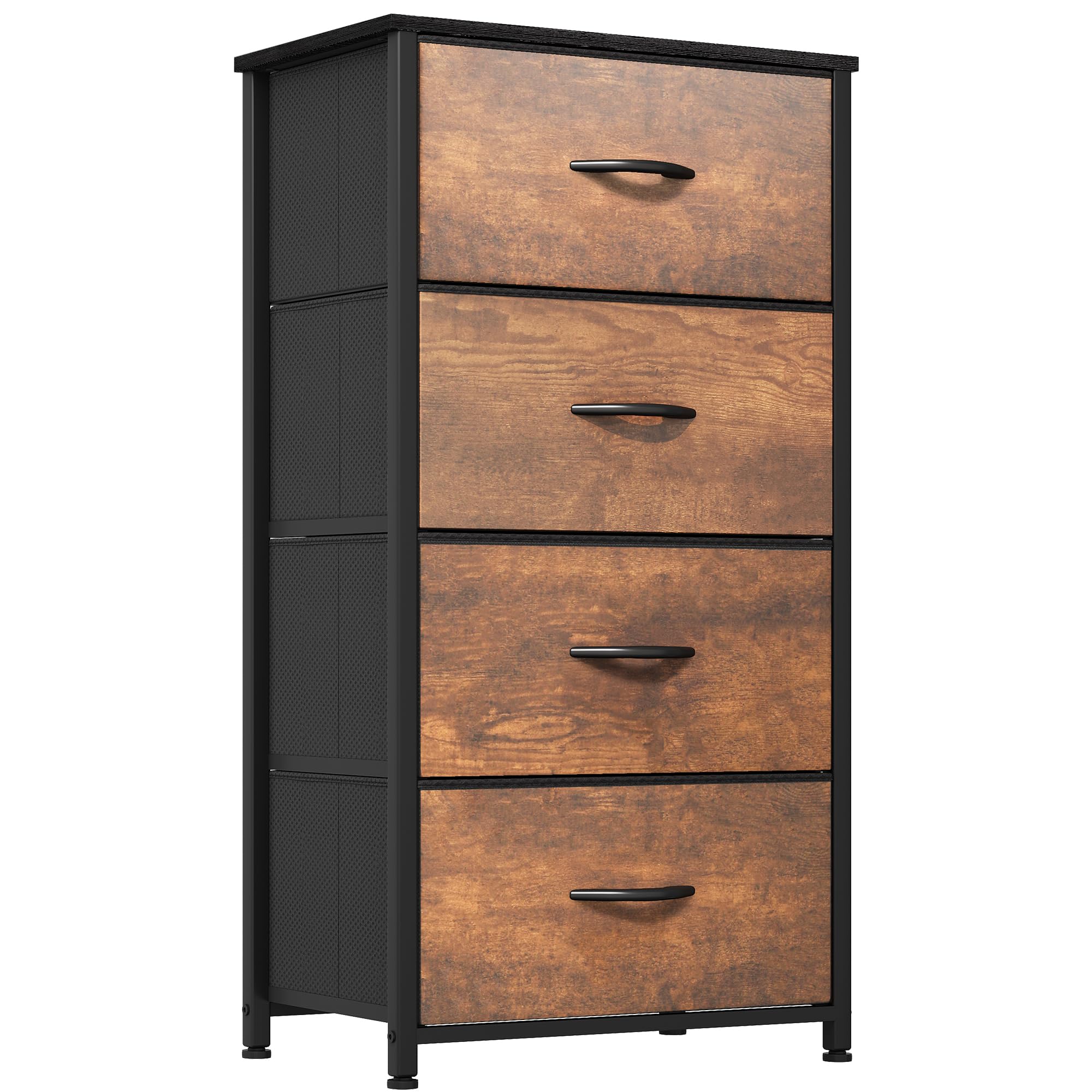 YITAHOME Dresser with 4 Drawers - Fabric Storage Tower, Organizer Unit for Bedroom, Living Room, Hallway, Closets