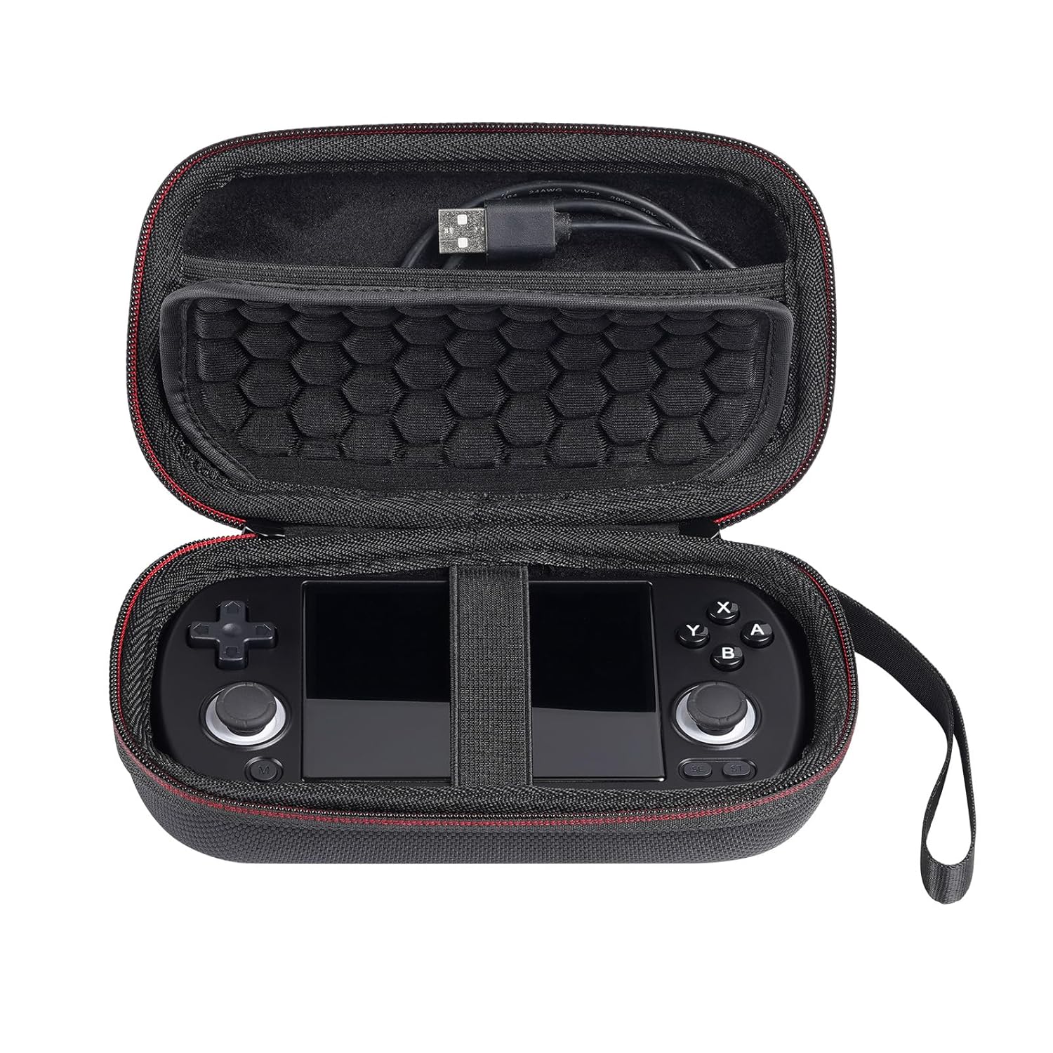CBDYWVR Portable Carrying Case for RG40XX H Retro Game Console, Compatible with RG40XX H Retro Game Console, Hard Carrying Case, Drop-proof,Scratch-proof (All Black)