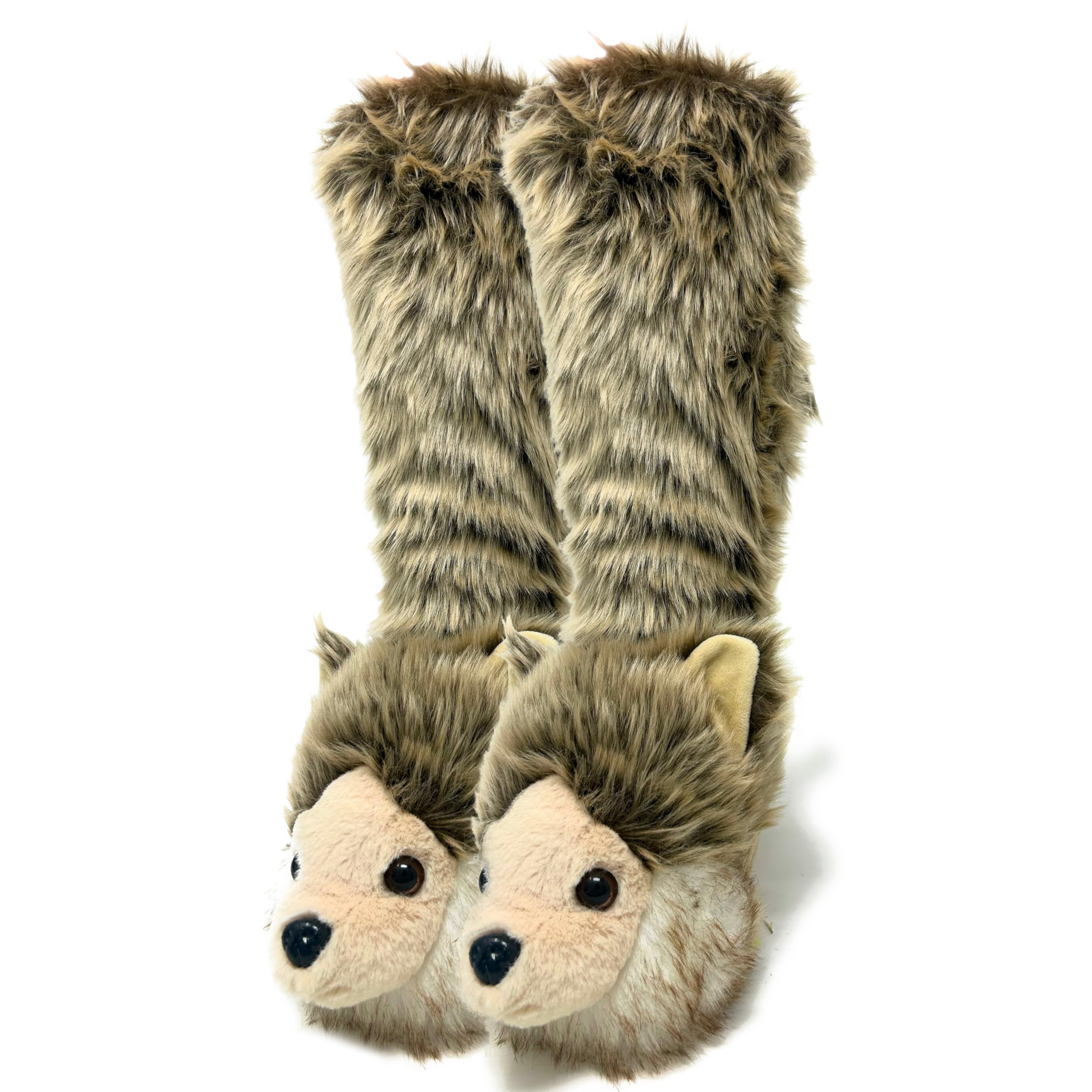 ooohyeah Kids’ Funny Fuzzy Animal Slipper Socks, Cute Soft Non-Slip Warm Socks for Girls & Boys, Size 1-5